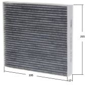 Фильтр салонный AC-1101C AGAMA угольный (VIC AC-101) (87139-02100/87139-YZZ06)