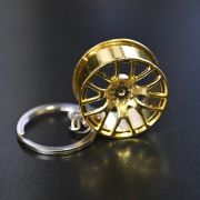 Брелок метал. Литой Диск (Золотой)