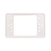 Номера рамка пластм. Квадратная с защелкой, БЕЛАЯ