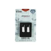 Лампа светодиодная Avantech 12V LED T10 W5W 6500K, комплект 2 шт.