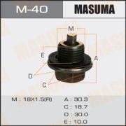 Болт маслосливной с магнитом «Masuma» Toyota 18х1.5mm 2L,3L,1C,2C,1#B,1G,7M,4S