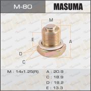 Болт маслосливной с магнитом «Masuma» с шайбой Mazda 14x1,5mm