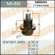 Болт маслосливной с магнитом «Masuma» с шайбой Nissani 12x1,5mm